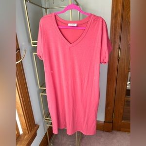 Zenana t-shirt dress, salmon color, XL, NWoT